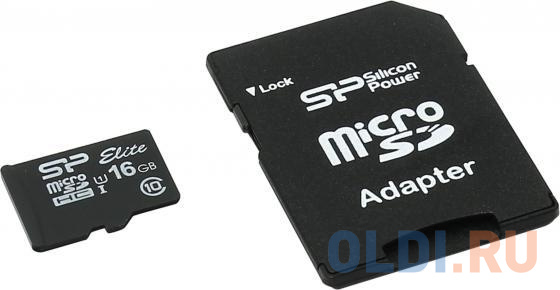 Флеш карта microSDHC 16Gb Class10 Silicon Power SP016GBSTHBU1V10 w/o adapter - фото 1