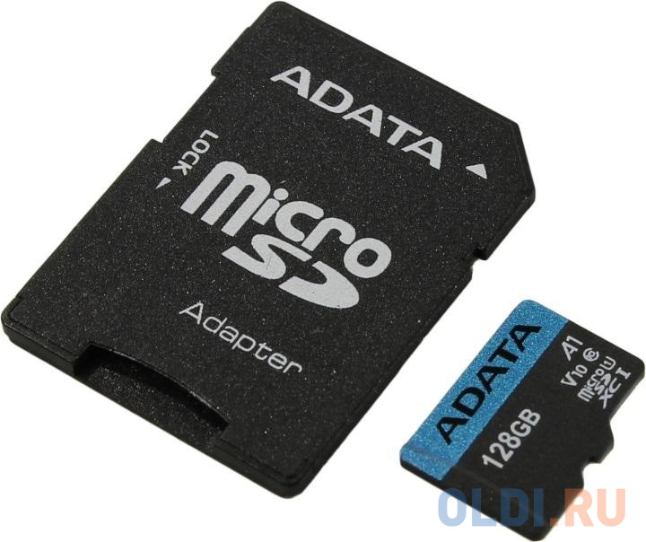 Карта памяти 128GB ADATA Premier A1 MicroSDHC UHS-I Class 10 85/25 MB/s с адаптером