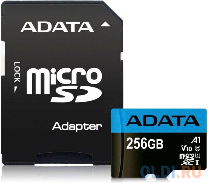   microSDXC 256Gb A-Data AUSDX256GUICL10A1-RA1