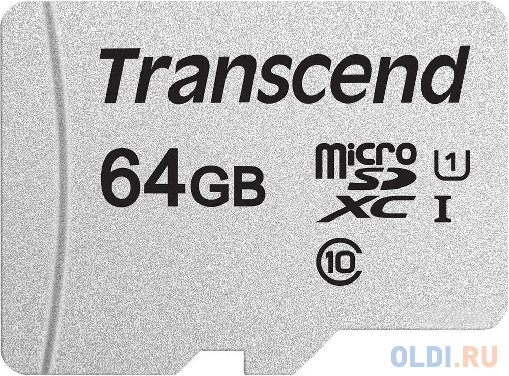 Флеш карта microSDXC 64Gb Class10 Transcend TS64GUSD300S w/o adapter карта памяти transcend microsdxc 64gb class10 ts64gusd300s w o adapter