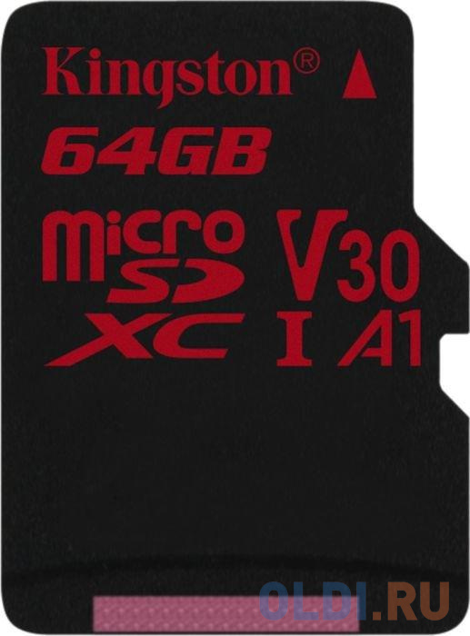 

Карта памяти MicroSDXC 64GB Kingston Class10 Canvas React без адаптера (SDCR/64GBSP)