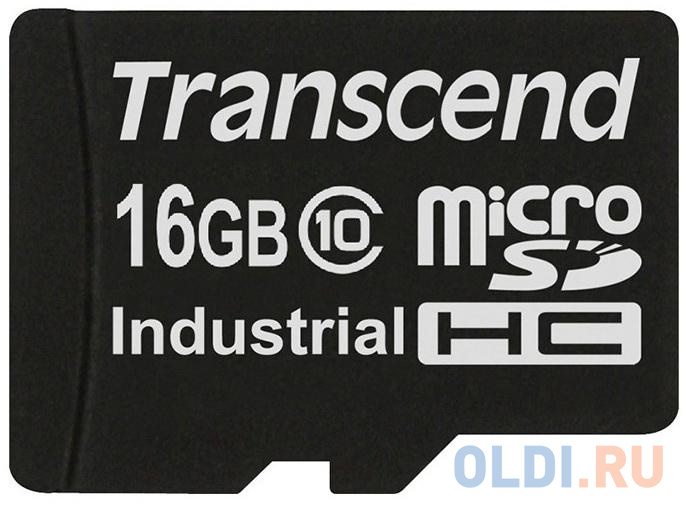 Промышленная карта памяти microSDHC Transcend 10I, 16 Гб Class 10 MLC, темп. режим от -40? до +85?, без адаптера промышленная карта памяти compactflash transcend 220i 512 мб slc темп режим от 40 до 85