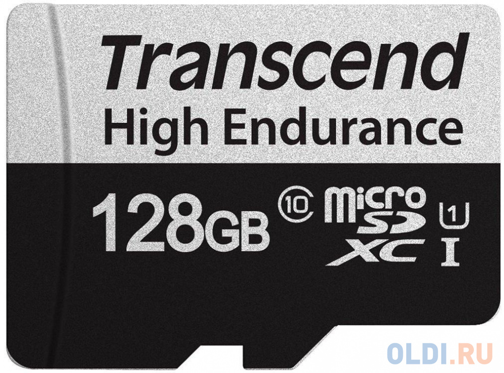 Карта памяти microSDXC Transcend 350V (высокой надёжности), 128 Гб, UHS-I Class 10 U1, с адаптером карта памяти microsdxc 64gb class10 transcend ts64gusd300s w o adapter