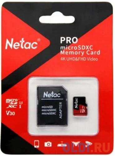 Карта памяти microSDXC 256Gb Netac P500 netac microsd card p500 extreme pro 128gb retail version w o sd adapter