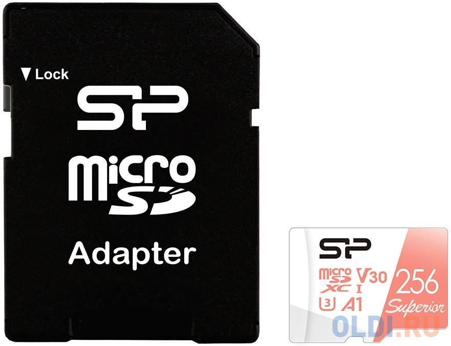 Флеш карта microSD 256GB Silicon Power Superior A1 microSDXC Class 10 UHS-I U3 100/80 Mb/s (SD адаптер) фото