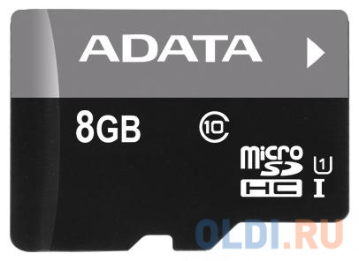 

Карта памяти Micro SDHC 8Gb Class 10 UHS-I A-Data AUSDH8GUICL10-R