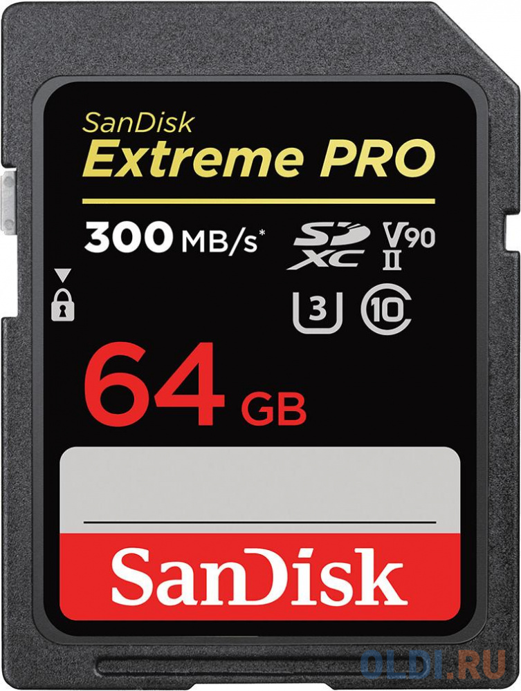 Флеш карта SDXC 64Gb Class10 Sandisk SDSDXDK-064G-GN4IN флешка 64gb sandisk extreme go usb 3 2 серый