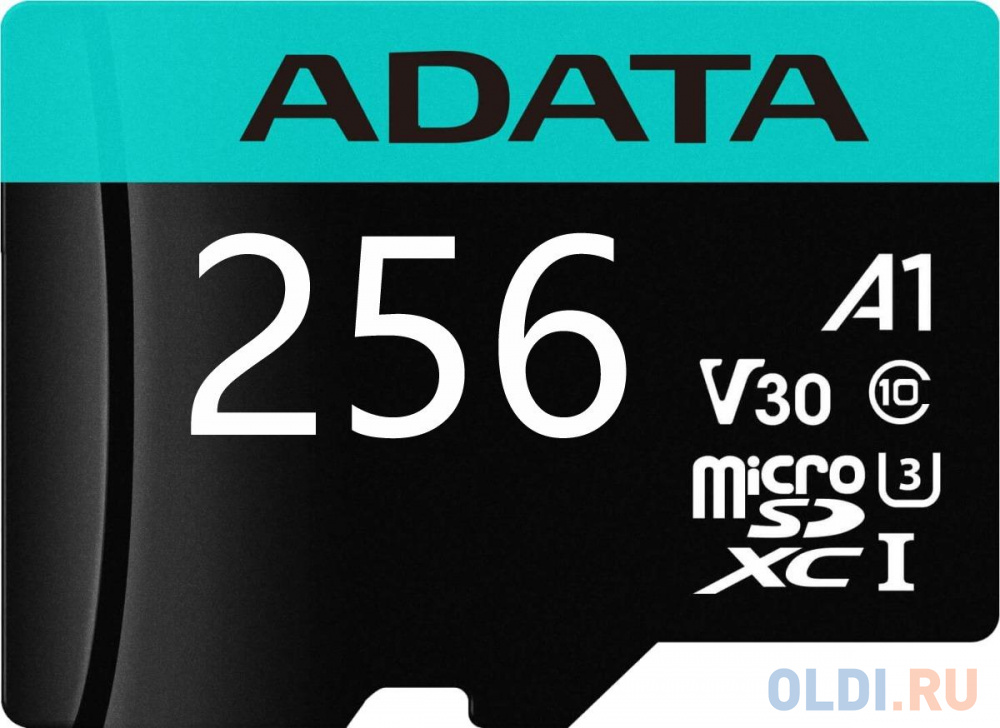 Карта памяти MICRO SDXC 256GB W/AD. AUSDX256GUI3V30SA2-RA1 ADATA карта памяти micro sdhc 16gb class 10 uhs i qumo qm16gmicsdhc10u1 sd adapter