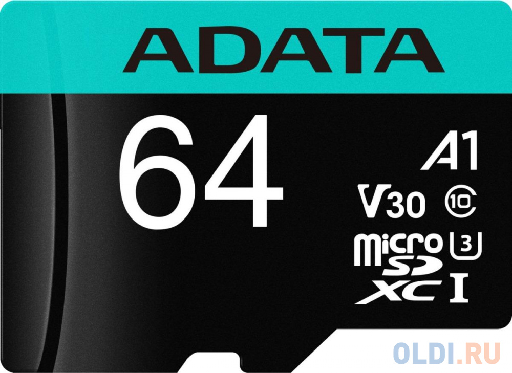   microSDXC 64Gb A-Data AUSDX64GUI3V30SA2-RA1