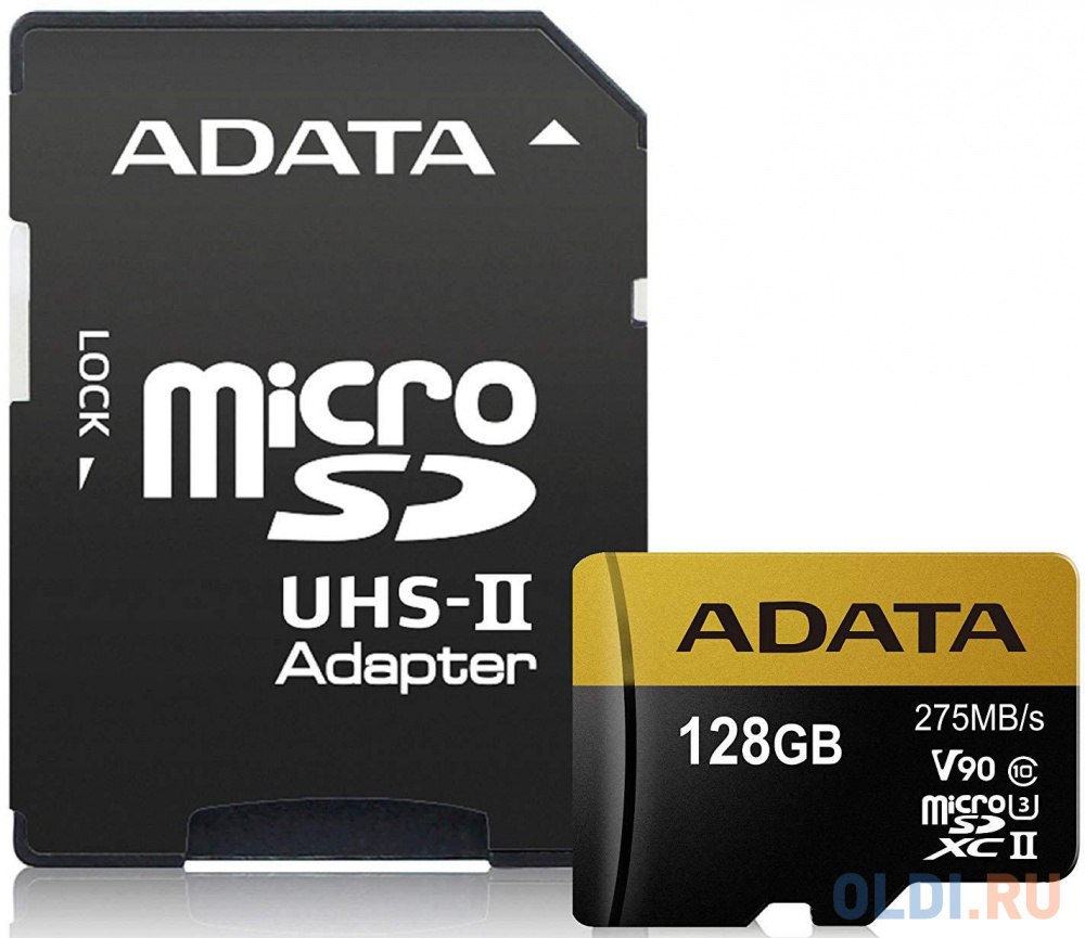 Карта памяти microSDXC 128Gb A-Data Premier ONE AUSDX128GUII3CL10-CA1