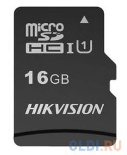 

Флеш карта microSDHC 16GB Hikvision HS-TF-C1(STD)/16G/Adapter <HS-TF-C1(STD)/16G/Adapter> (с SD адаптером) R/W Speed 90/12MB/s
