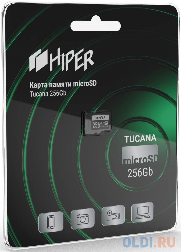Карта памяти microSDHX 256GB CL10 UHS-1 U3, Tucana, Hiper карта памяти microsdxc 256gb netac p500