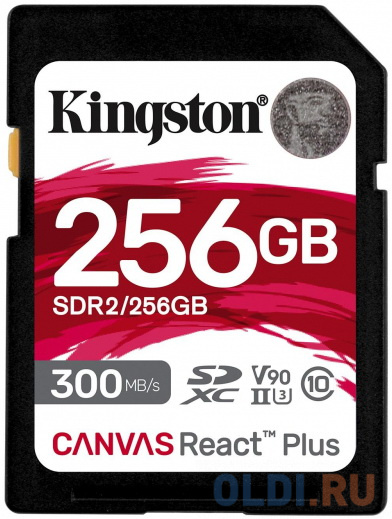 Карта памяти SD XC 256Gb Kingston Canvas React Plus фото
