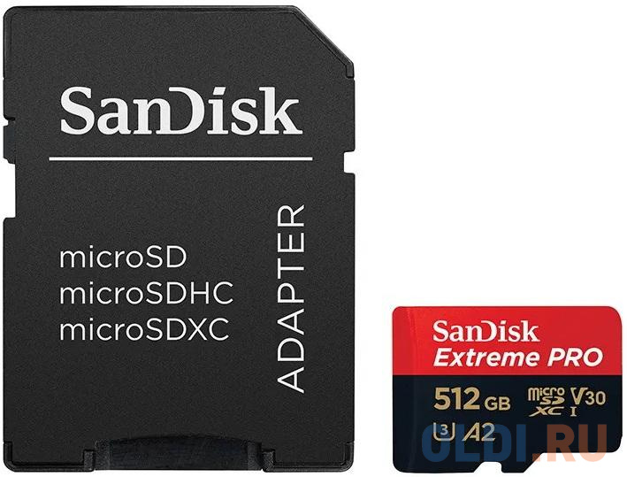Карта памяти microSDXC 512Gb SanDisk SDSQXCD-512G-GN6MA