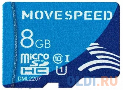 MicroSD  8GB  Move Speed FT100 Class 10 без адаптера радиоприемник сигнал рп 233bt usb microsd