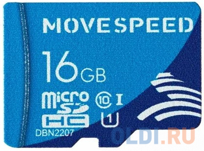 MicroSD  16GB  Move Speed FT100 Class 10 без адаптера