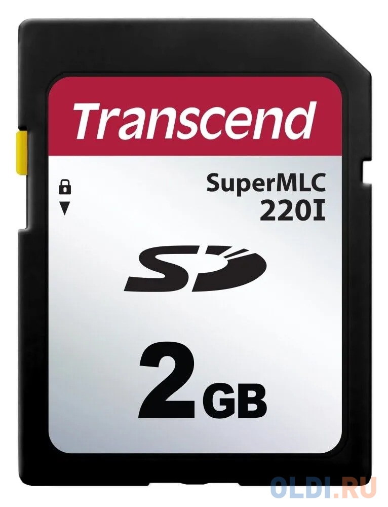 Промышленная карта памяти SD Transcend 220I, 2 Гб SLC mode MLC, темп. режим от -40? до +85?