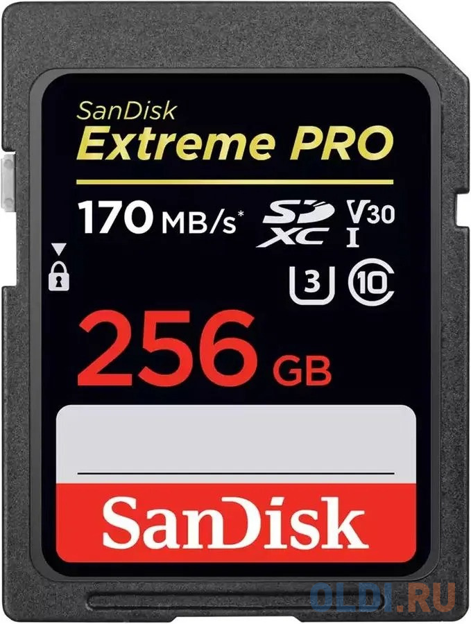 Карта памяти SD XC 256Gb SanDisk Extreme Pro флешка 64gb sandisk extreme go usb 3 2 серый