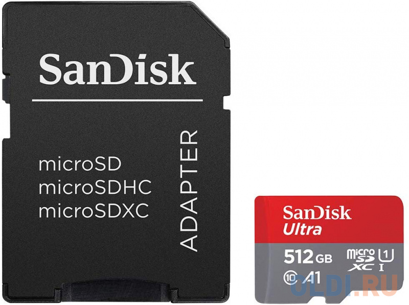 Карта памяти microSDXC 512Gb SanDisk Ultra карта памяти microsdxc 256gb sandisk sdsqxav 256g gn6mn