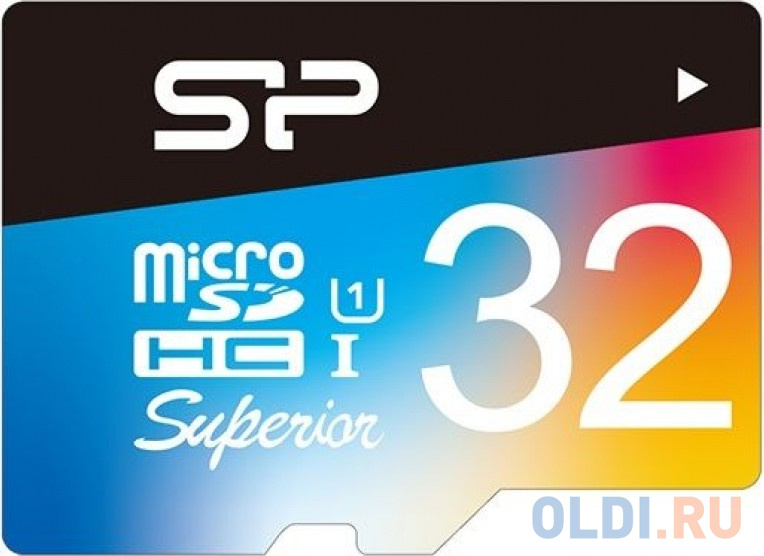 Флеш карта microSDHC 32Gb Class10 Silicon Power SP032GBSTHDU1V20SP + adapter - фото 1