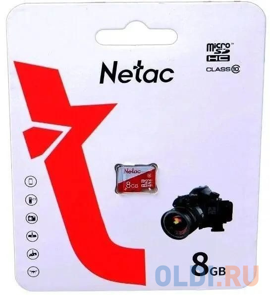 Флеш карта microSDHC 8GB Netac P500 ECO <NT02P500ECO-008G-S>  (без SD адаптера)