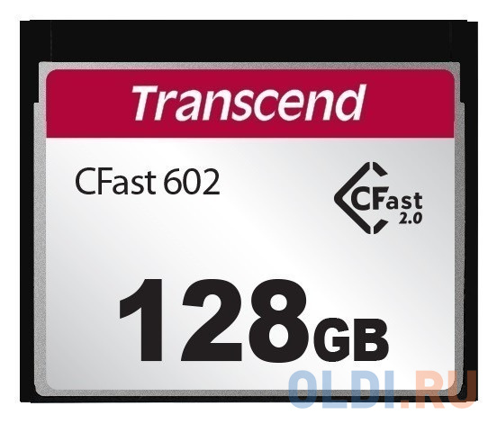 Карта памяти/ Transcend 128GB, CFast 2.0,  SATA3, MLC, WD-15