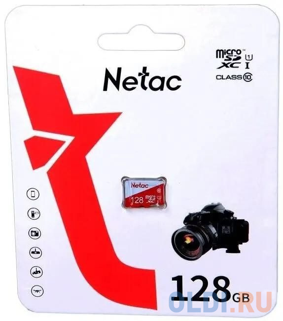 

Карта памяти microSDXC 128 ГбGb Netac P500 ECO