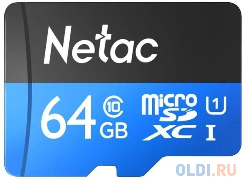 Карта памяти microSDXC 64 ГбGb Netac P500 ECO - P500 ECO