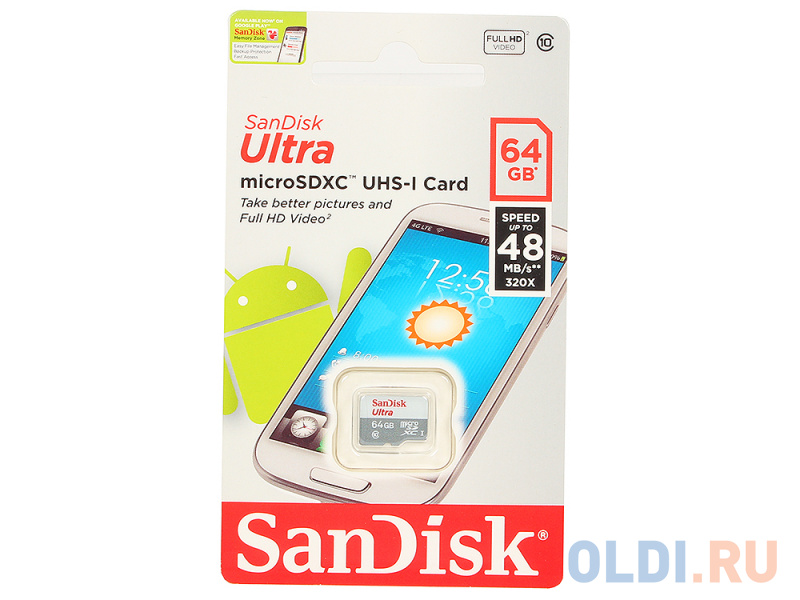 Карта памяти microsd 64gb