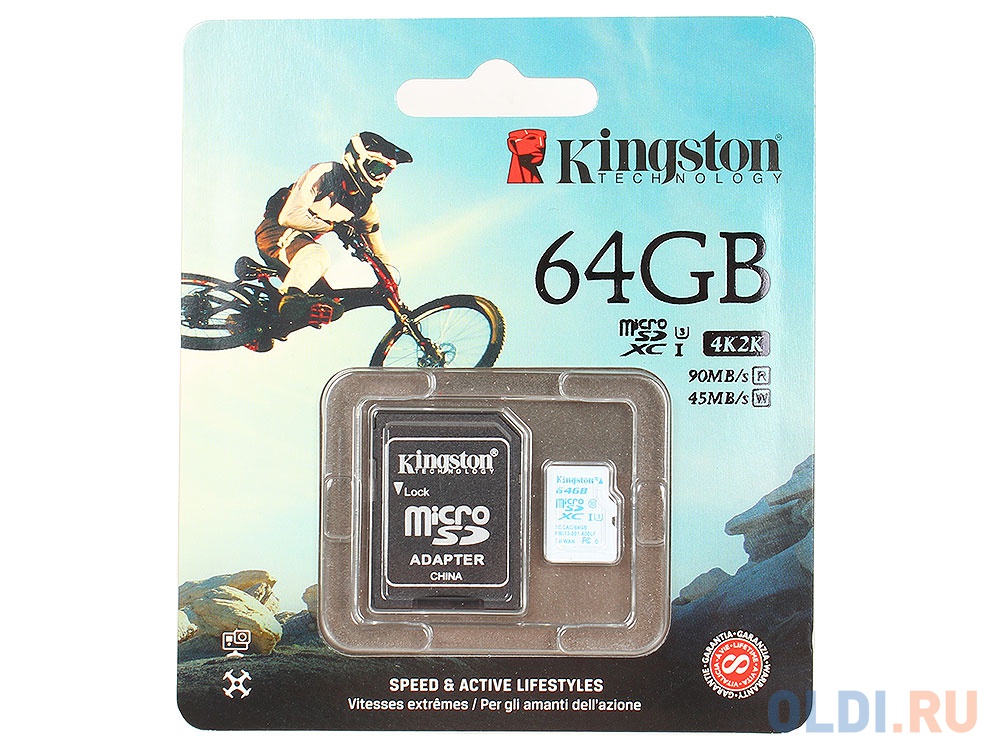 Kingston canvas go microsdxc 64