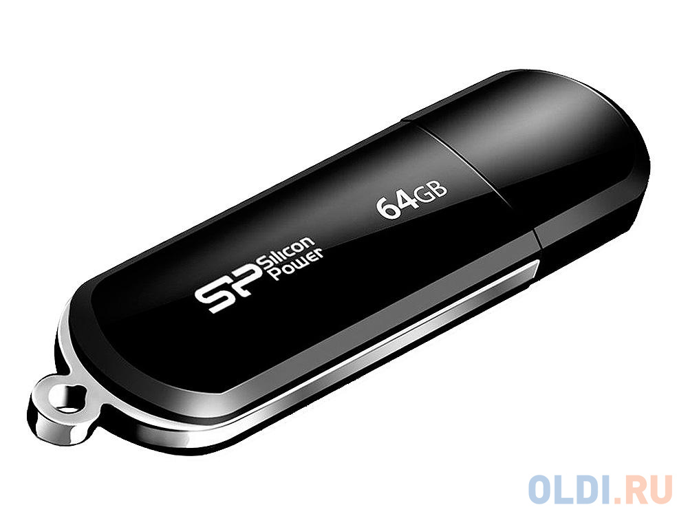 Внешний накопитель 64GB USB Drive <USB 2.0 Silicon Power Luxmini 322 Black (SP064GBUF2322V1K)