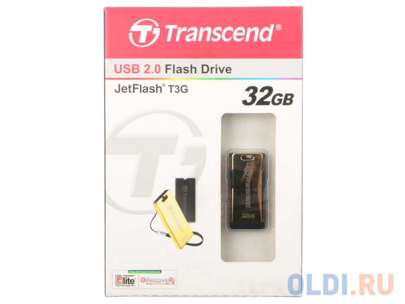 

Флешка USB 32Gb Transcend Jetflash T3G TS32GJFT3G золотистый