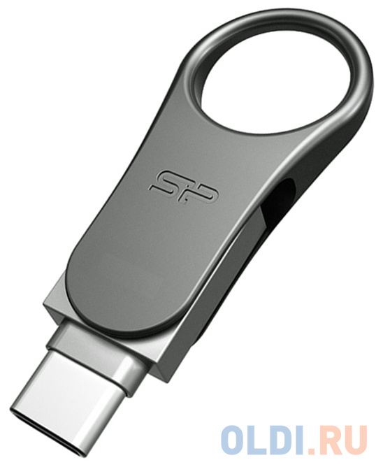Внешний накопитель 16GB USB Drive <USB 3.0 Silicon Power Mobile C80 USB 3.0 + Type C (SP016GBUC3C80V1S) фото