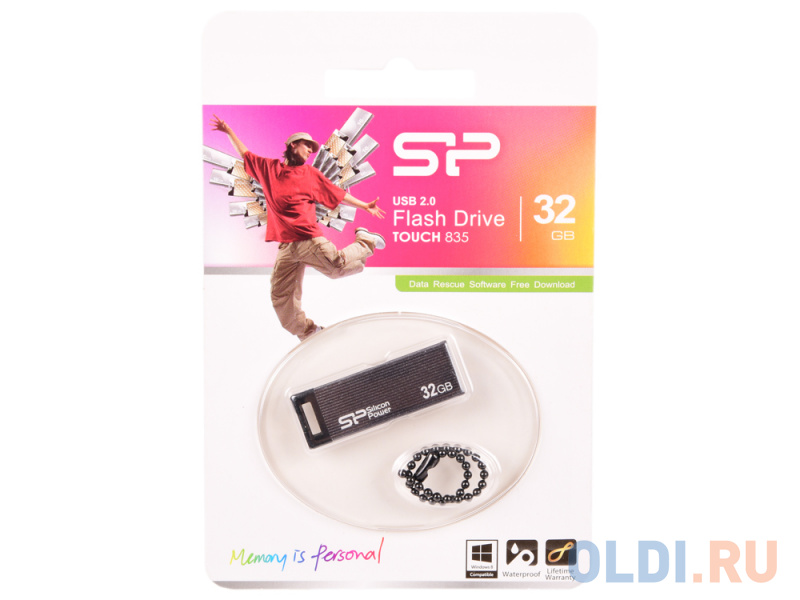 

Внешний накопитель 32GB USB Drive <USB 2.0 Silicon Power Touch 835 (SP032GBUF2835V1T)