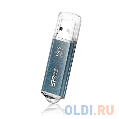 Внешний накопитель 16GB USB Drive <USB 3.0 Silicon Power Marvel M01 Blue (SP016GBUF3M01V1B) внешний накопитель 8gb usb drive usb 2 0 silicon power luxmini 720 dark blue sp008gbuf2720v1d