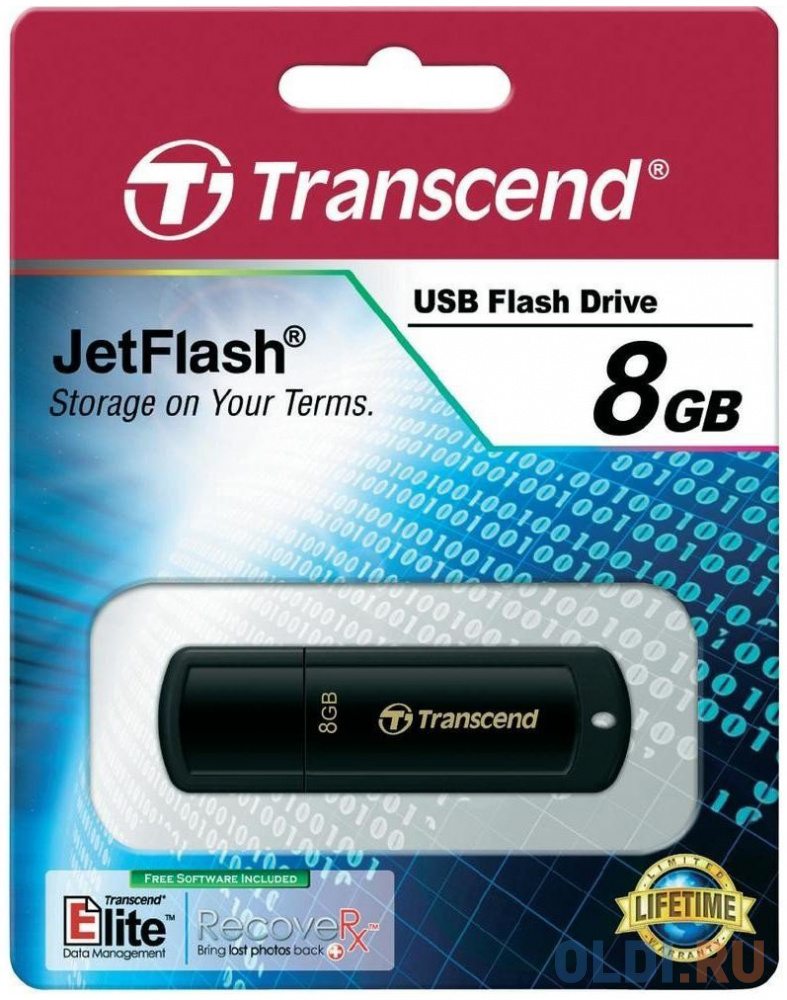 Внешний накопитель 8GB USB Drive <USB 2.0 Transcend 350 (TS8GJF350) фото