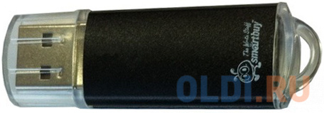 Внешний накопитель 4Gb USB Drive <USB2.0 Smartbuy V-Cut Black (SB4GBVC-K) - фото 2