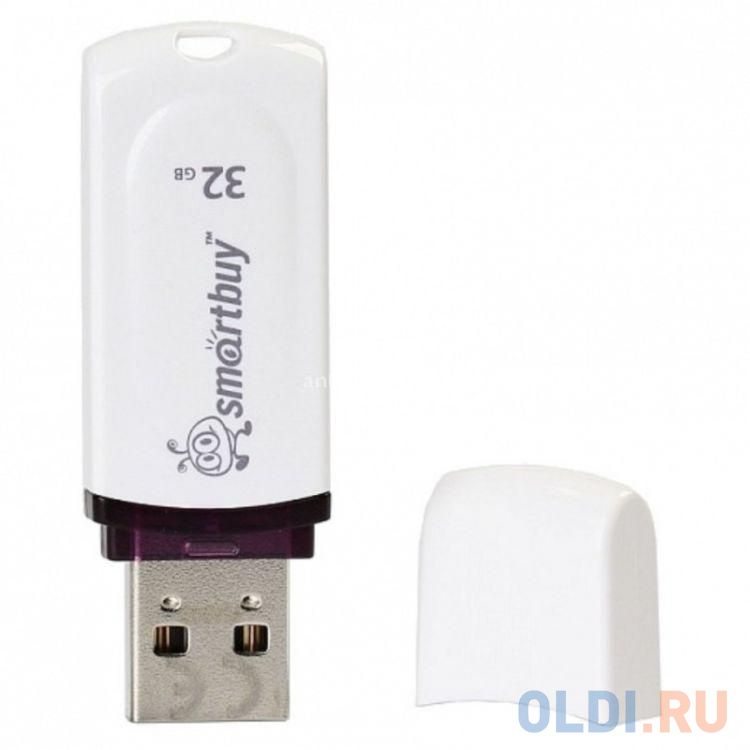 

Внешний накопитель 32Gb USB Drive <USB2.0 Smartbuy Paean White (SB32GBPN-W)