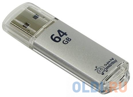 

Внешний накопитель 64Gb USB Drive <USB3.0 Smartbuy V-Cut Silver (SB64GBVC-S3)