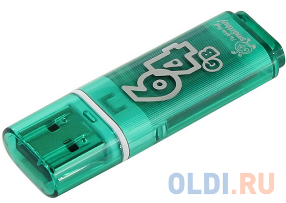 

Внешний накопитель 64Gb USB Drive <USB2.0 Smartbuy Glossy series Green (SB64GBGS-G)