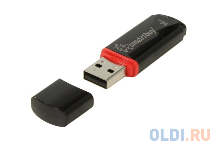   16Gb USB Drive <USB2.0 Smartbuy Crown Black (SB16GBCRW-K)
