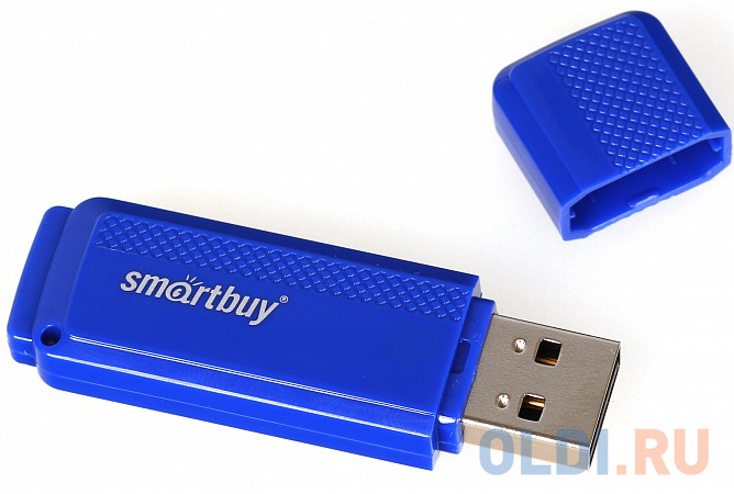 Внешний накопитель 16Gb USB Drive <USB2.0 Smartbuy Dock Blue  (SB16GBDK-B) - фото 1