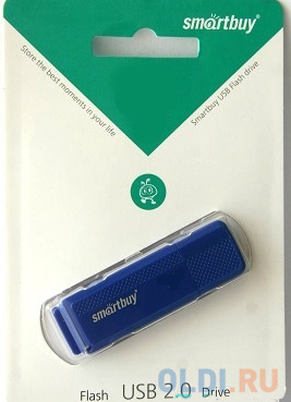 Внешний накопитель 16Gb USB Drive <USB2.0 Smartbuy Dock Blue  (SB16GBDK-B) - фото 3