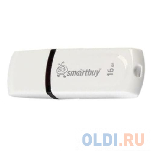 Внешний накопитель 16Gb USB Drive <USB2.0 Smartbuy Paean White (SB16GBPN-W) - фото 2