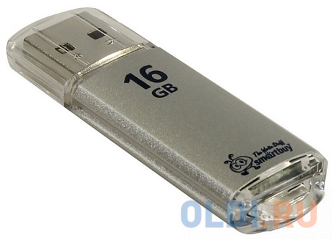 

Внешний накопитель 16Gb USB Drive <USB2.0 Smartbuy V-Cut Silver (SB16GBVC-S)