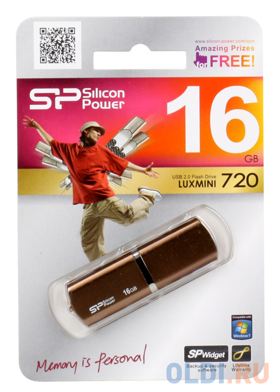 

Внешний накопитель 16GB USB Drive <USB 2.0 Silicon Power LuxMini 720 Bronze (SP016GBUF2720V1Z)