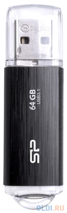 Внешний накопитель 64GB USB Drive <USB 3.0 Silicon Power Blaze B02 Black (SP064GBUF3B02V1K)