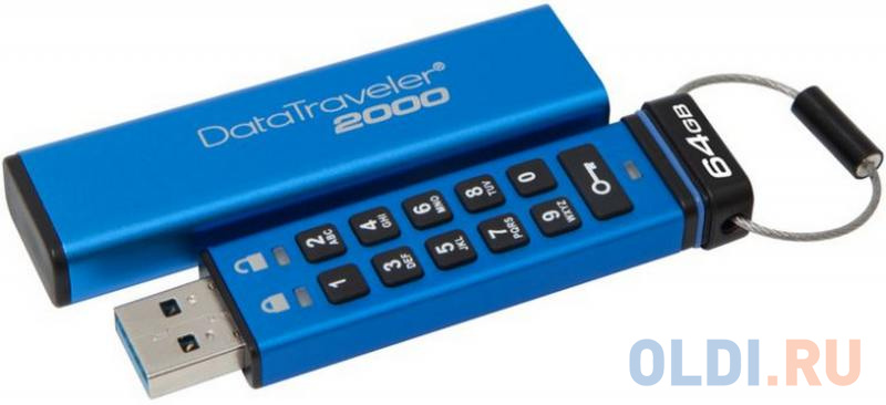 

Флешка USB 64Gb Kingston DataTraveler 2000 DT2000/64GB Keypad