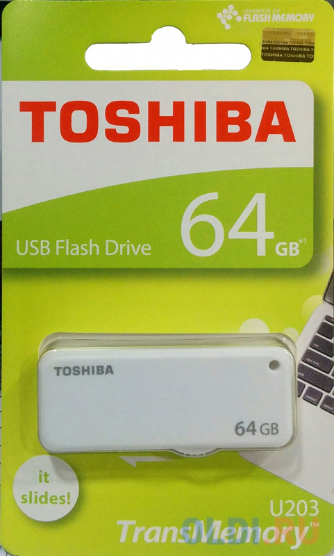 

Флешка USB 64Gb Toshiba U-Drive U303 THN-U203W0640E4 белый