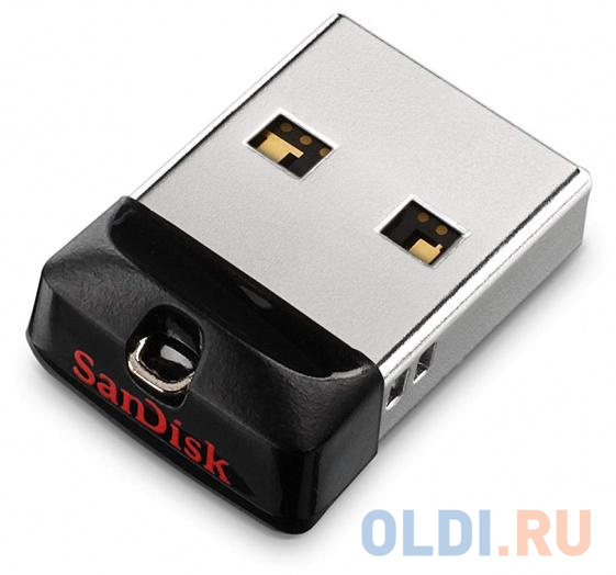 Внешний накопитель 64GB USB Drive <USB 2.0 Sandisk Cruzer Fit черный (SDCZ33-064G-G35) - фото 1